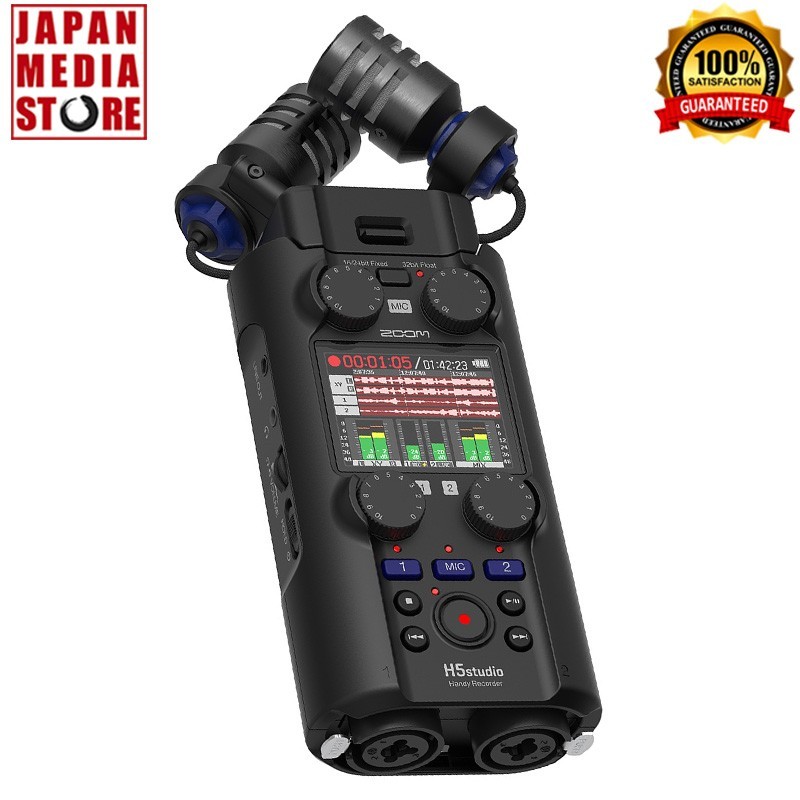 Zoom H5 Studio Portable Audio Recorder - Handheld 4-Track Audio