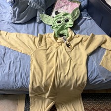 New Cosplay Star Wars The Mandalorian Baby Yoda Adult Sleepwear Costumes XL