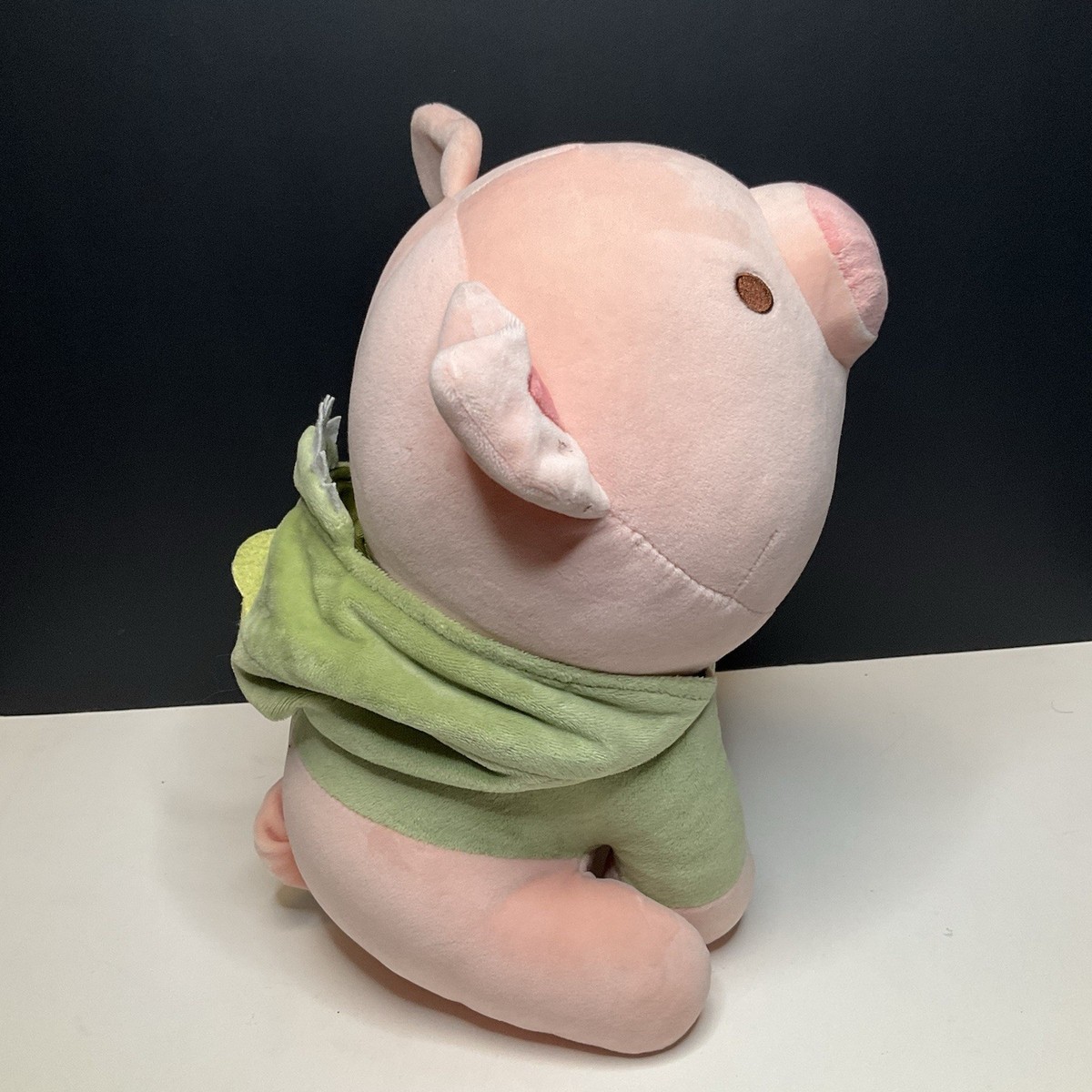 ぬいぐるみ Pig Miniso Sitting Piglet GIGI Kawaii Cute Pig in Dinosaur Hoodie 11