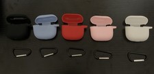 AirPods 4 2024 Silicone Case Cover with Keychain Multiple Colors