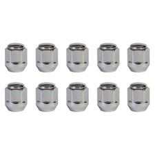 10 Radmuttern Kegelbund geschlossen 60° M12x1.5 25mm chrom für Opel Ampera Astra
