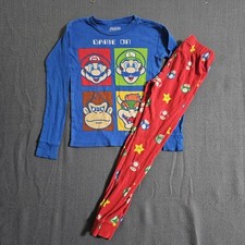 Super Mario Borthers 2-Peice Size 8 Boys Pjama Set