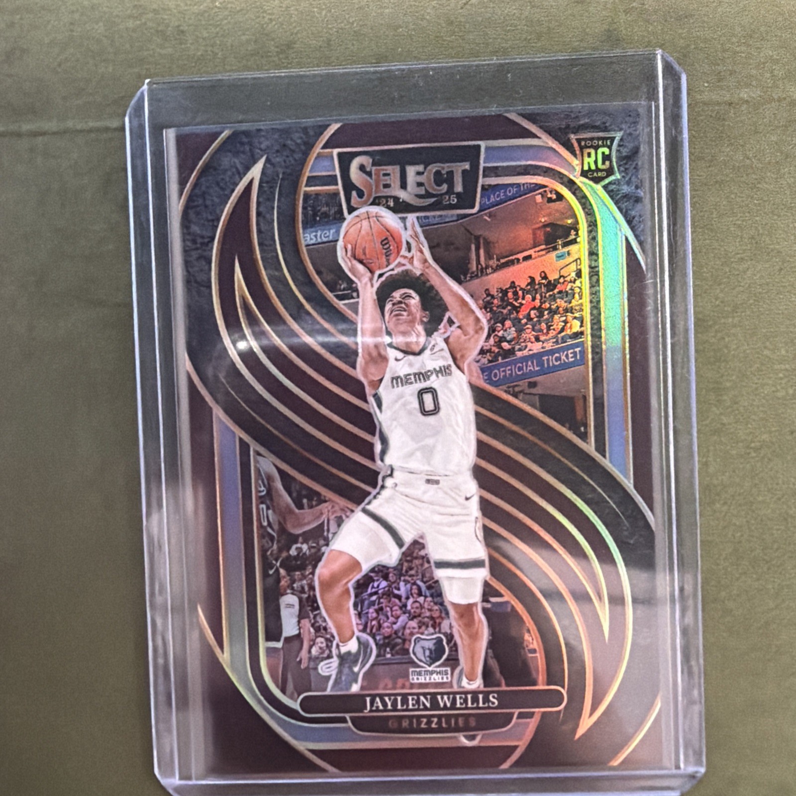 2024-25 Panini Select - Premier Level Jaylen Wells #188 Maroon Prizm (RC) /175