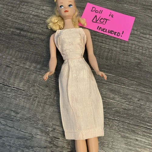 Vintage Barbie Fashion Doll Size Silver Thread Sheath Dress -Wendy  1960s- MINTY