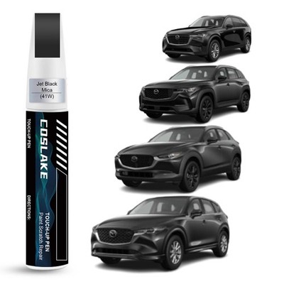 COSLAKE Car Touch Up Paint(Jet Black Mica(41W)) for Mazda, Car Paint Scratch ...