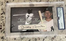 Mickey Mantle Signed 3x5 Custom Card PSA DNA PSA 10 Auto Autograph 1/1 Yankees