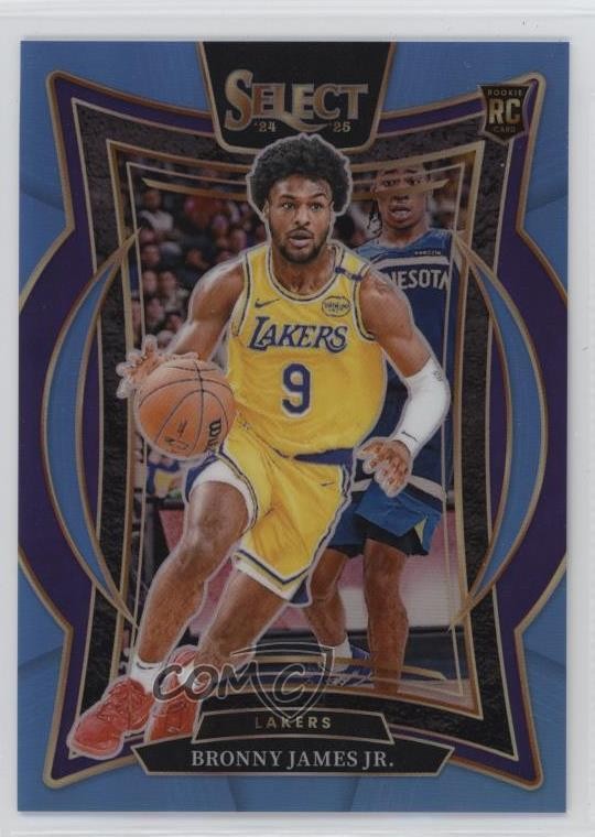 2024 Panini Select Concourse Light Blue Prizm /299 Bronny James Jr #90 Rookie RC