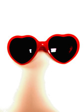 Womens Or Kids Red Heart Sunglasses NEW