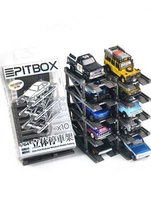 1/64 Modular Multi-Storey Garage Model 1/64 Diecast Car Storage Display Case US