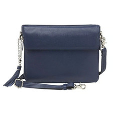 Clutch Purse Cowhide Indigo Gtm-22indigo