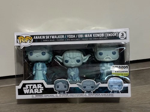 Funko Pop Star Wars Encounter On Endor, Anakin Skywalker Yoda Obi-Wan 3 Pack