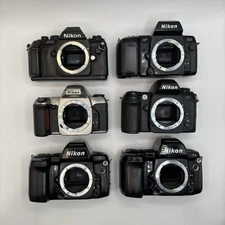 Nikon 35mm SLR Film Camera Lot N2000 N8008 N65 N80 N90 N90s *FOR PARTS* READ