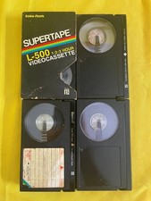 Lot of 3 Betamax Video Cassettes Radio Shack Supertape L-500 Scotch L-750 RE