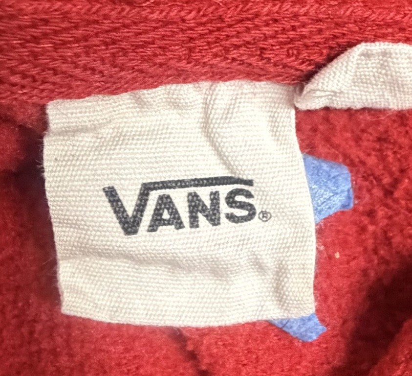 VANS Women’s Graphic Pull Over Crop Hoodie Size S Checker Board  Skater Style image 8