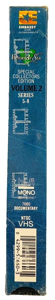 Victory At Sea Vol 2 Series 5-8 VHS (1952) NEW SEALED WATERMARK BLACK & WHITE - Image 3 of 4