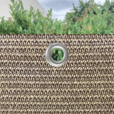 5ft tall Balcony Fence Windscreen Privacy Screen Shade Cover Garden Pool Walnut