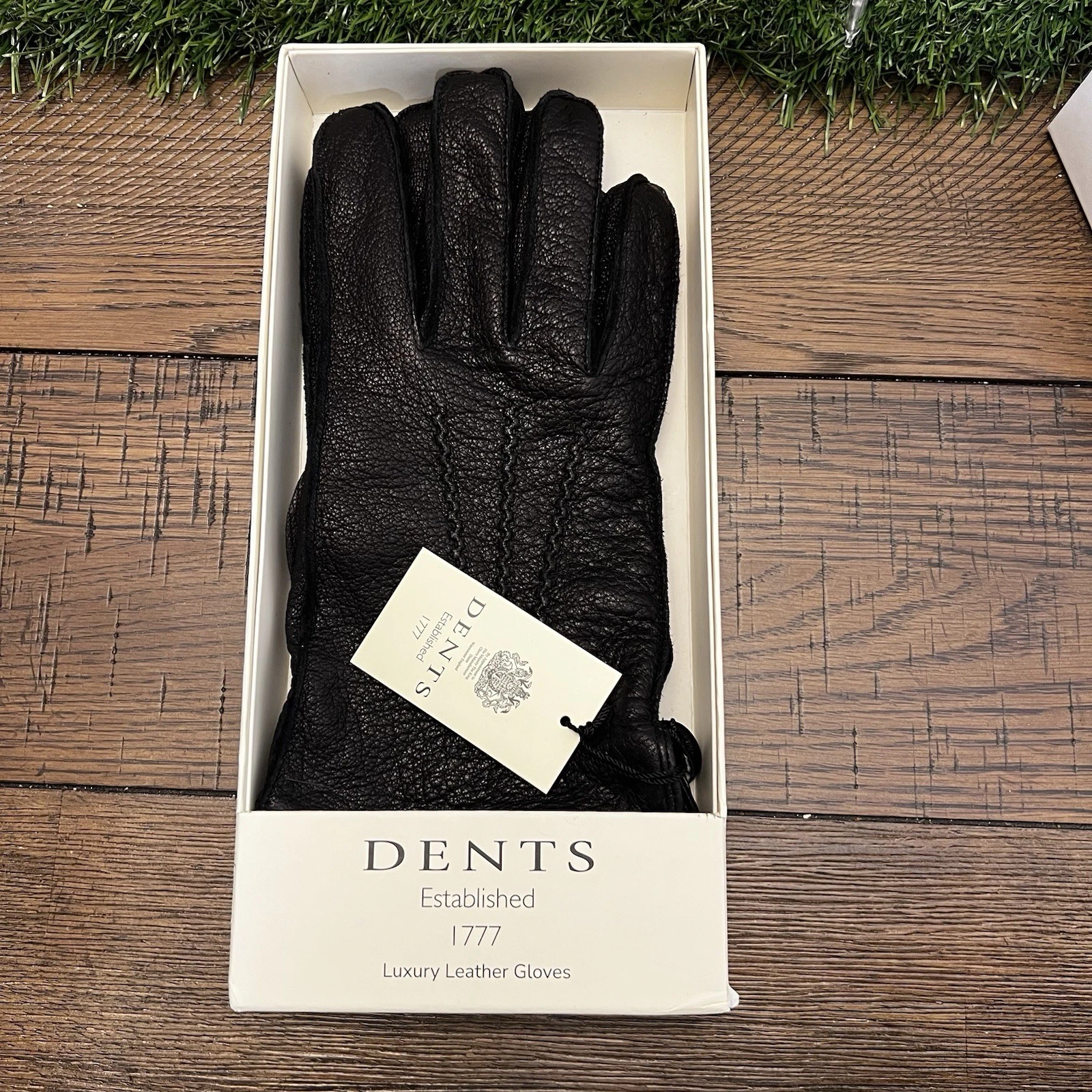 DENTS Butter Soft Sheep Leather Warm Knit Lining Luxury Driving Gloves NWT L