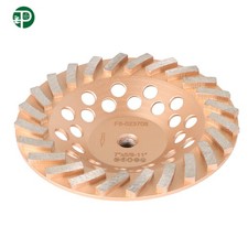 5/8"-11 Arbor 7in Concrete Grinding Cup Wheels 24 Seg Diamond Abrasive Segments