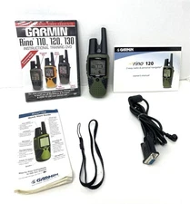 GARMIN Rino 120 Handheld Hiking GPS Navigator 2-way Radio with Accessories