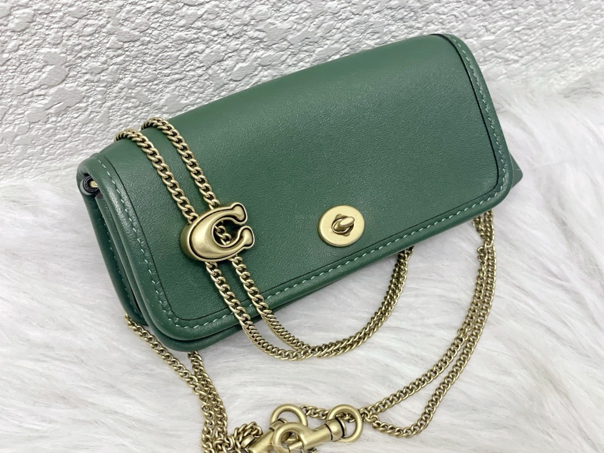 Coach Glovetanned Leather Dinky Bag 14 Chain Crossbody NWT CZ108
