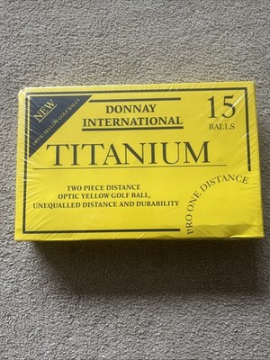 Donnay International Titanium 15er Pack Golfbälle Pro One Distance gelb NEU