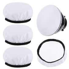 7"/18cm Light Diffuser, 4 PCS Diffuser Lamp Sock Soft Cover White