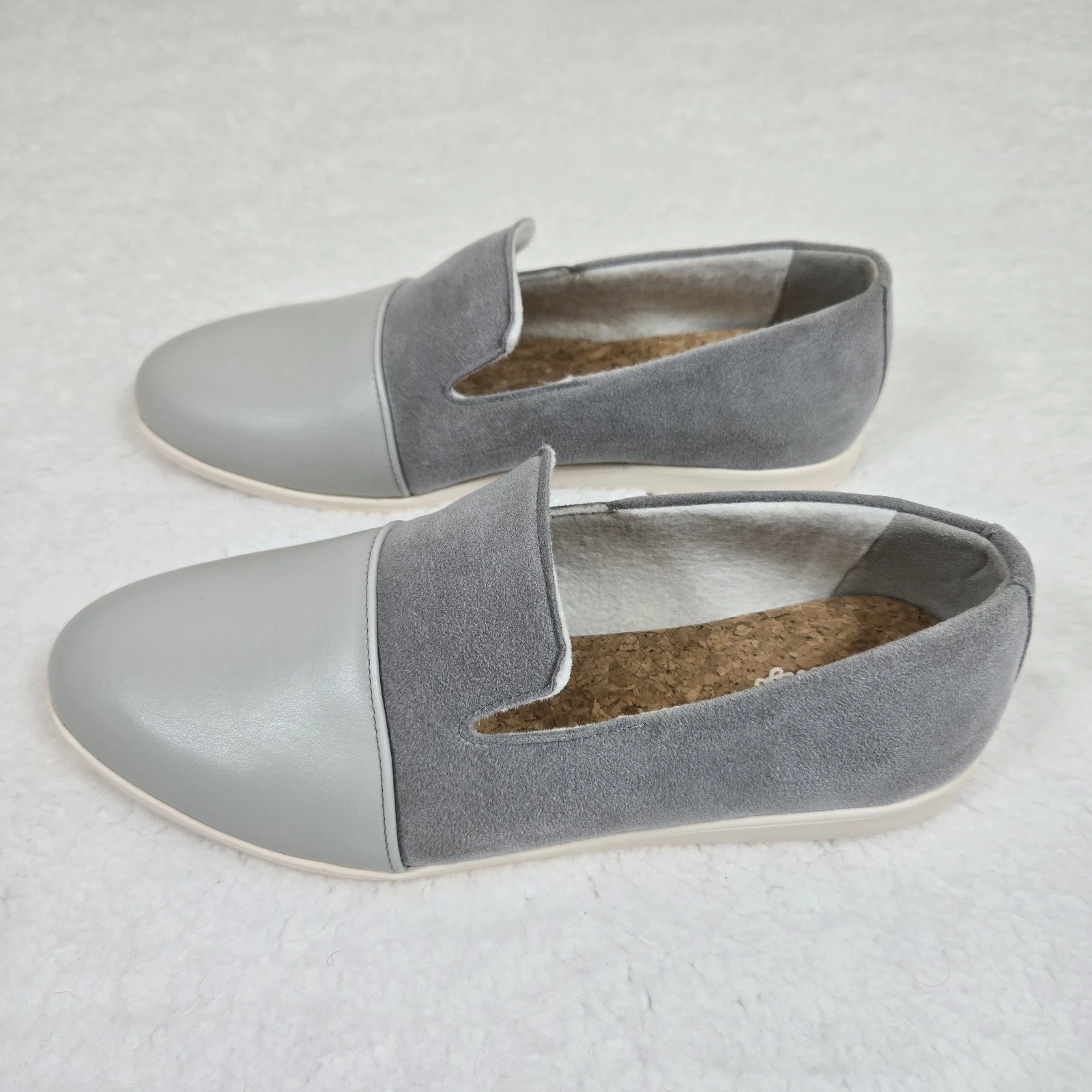 Dooeys | gray recycled vegan suede preppy house loafers shoes | Womens 7