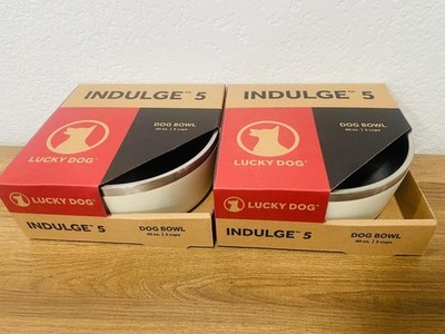 Lucky Dog Indulge 5 Dog Bowls 40 oz. 5 cups Tahitian Sand (2 Bowls)