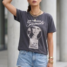 Scotch & Soda T-Shirt Grau Print Graphic Shirt Unisex Gr L