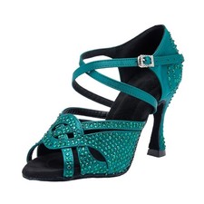 Women Tango Latin Salsa Dance Shoes Ballroom Dance High Heels Party Soft Sole