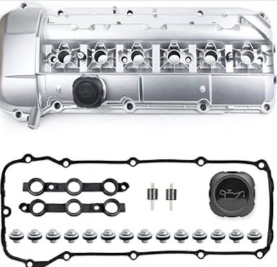 MITZONE Upgrade Aluminum Valve Cover Compatible with 2002-2006 BMW X5 X3 530i 52