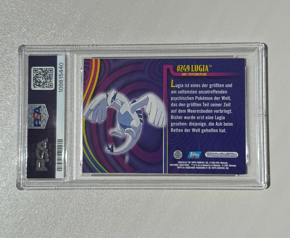 Pokemon TOPPS Jotho series 1 - German Lugia #249 - PSA6 Pop1 - Image 2 of 3