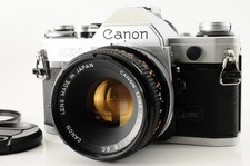  Near MINT Canon AE-1 Silver 35mm Film Camera FD 50mm f1.8 S.C. Lens Japan 205