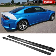 Fits 20-23 Dodge Charger Widebody Side Skirts Rocker Panel PP- Widebody Style