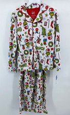 Dr. Seuss Grinch 2pc Pajama Set Kids Size 10 Fleece Polyester Flame Resistant
