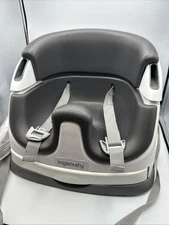 Ingenuity Baby Base 2-in-1 Booster Feeding & Floor Seat With Self Storing Tray