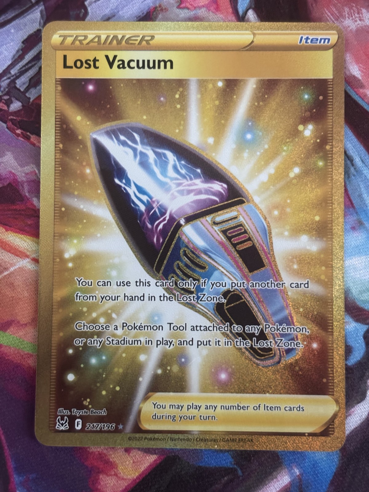Lost Vacuum 217/196 Secret Rare Lost Origin Pokemon Holo Near Mint