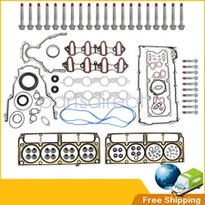 Full Cylinder Head Gasket Set Bolts For 2007-13 Chevrolet GMC Sierra Buick 5.3L