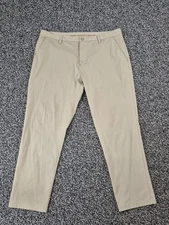 Rhone Commuter Slim Fit Pants Stretch Performance 38x29 Mens Beige Tech Chino
