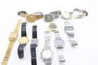 F x10 Vintage Various Gents Quartz Seiko Wristwatches, Not Working, Parts Only
