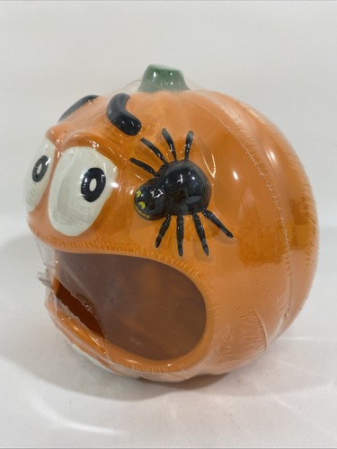 Gallerie Ceramic M&Ms Orange Pumpkin Halloween Candy Dish Bowl 8” - Bild 4 von 11
