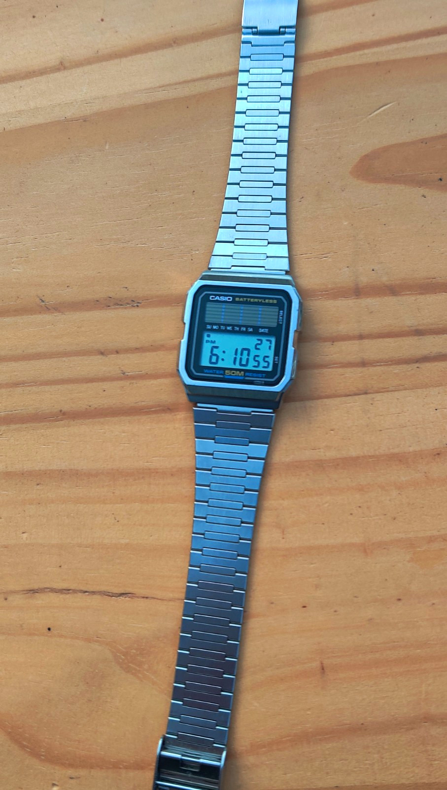 Casio WB-80 [520] Vintage Solar Digital Watch Excellent Condition Japan 