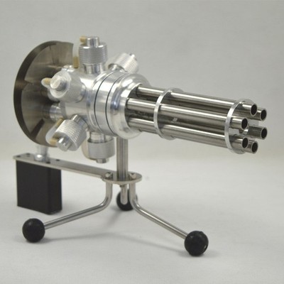6-Cylinder Gatling Style Stirling Engine Model Alloy Science Display