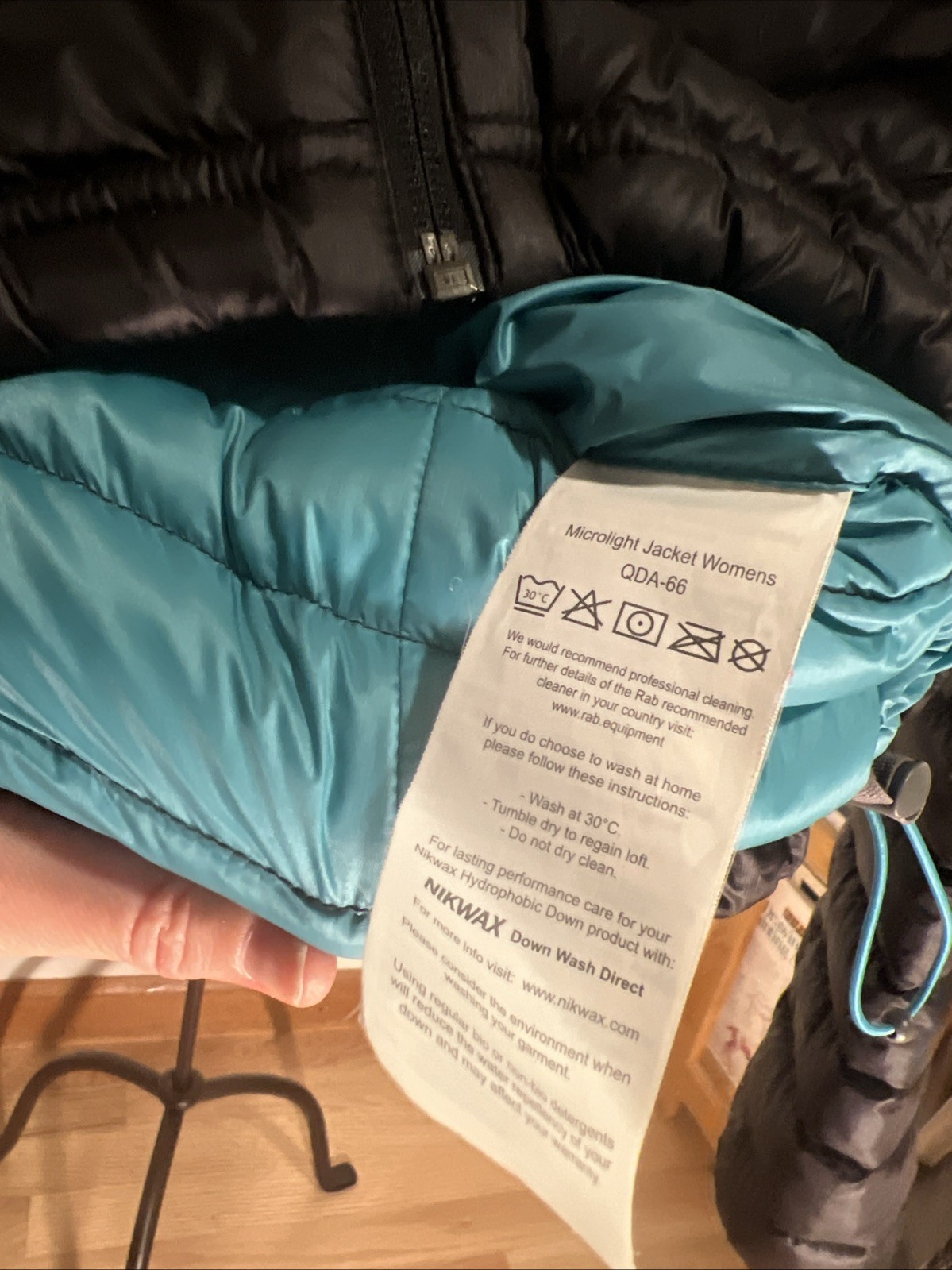 Rab Microlight Down Jacket Black Small - image 10