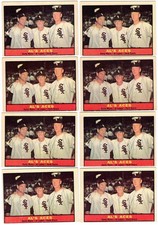 8 Card Lot of 1961 #337, Al's Aces HOFers E. Wynn, A. Lopez with H. Score