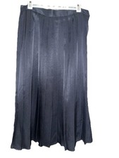 JH Collectibles Petites Black Pleated Skirt Size 10 NWOT