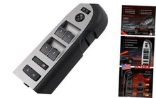 Power Window Switch Driver Side with Mirror  2010-2013 Black Window Switch
