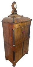 Museumsqualität Biedermeier Wien Secrétaire à Abattant mit Uhr, um 1825