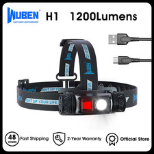 WUBEN H1 Flashlight Headlight  Rechargeable Headlight  Waterproof Headlight 120