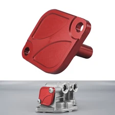 Billet Aluminum Oil Thermostat Housing Lid Cover For BMW N54 N55 S55 Engines